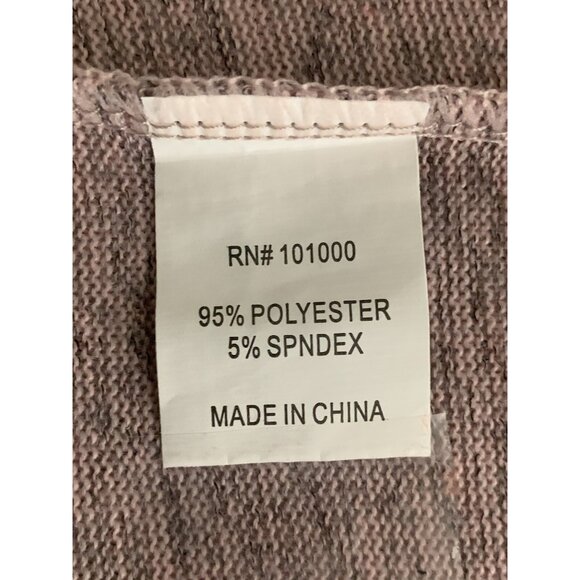 Windsor Womens Tie-Front Sweater Top Greyish Pink Knit Asymmetrical Hem Large - Picture 9 of 9